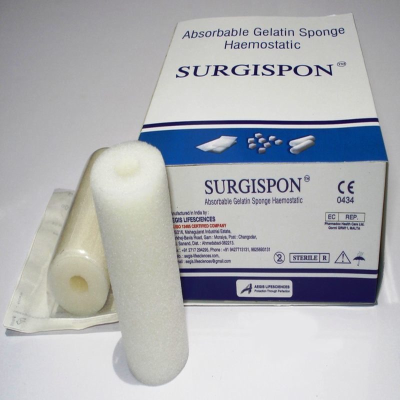 Губка гемостатична хірургічна стерильна желатинова SURGISPON®, ТАМПОН, 80x30мм